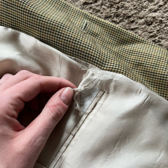 Vintage Nautica 100% Wool Houndstooth Blazer Sports Coat - Picture 4 of 8